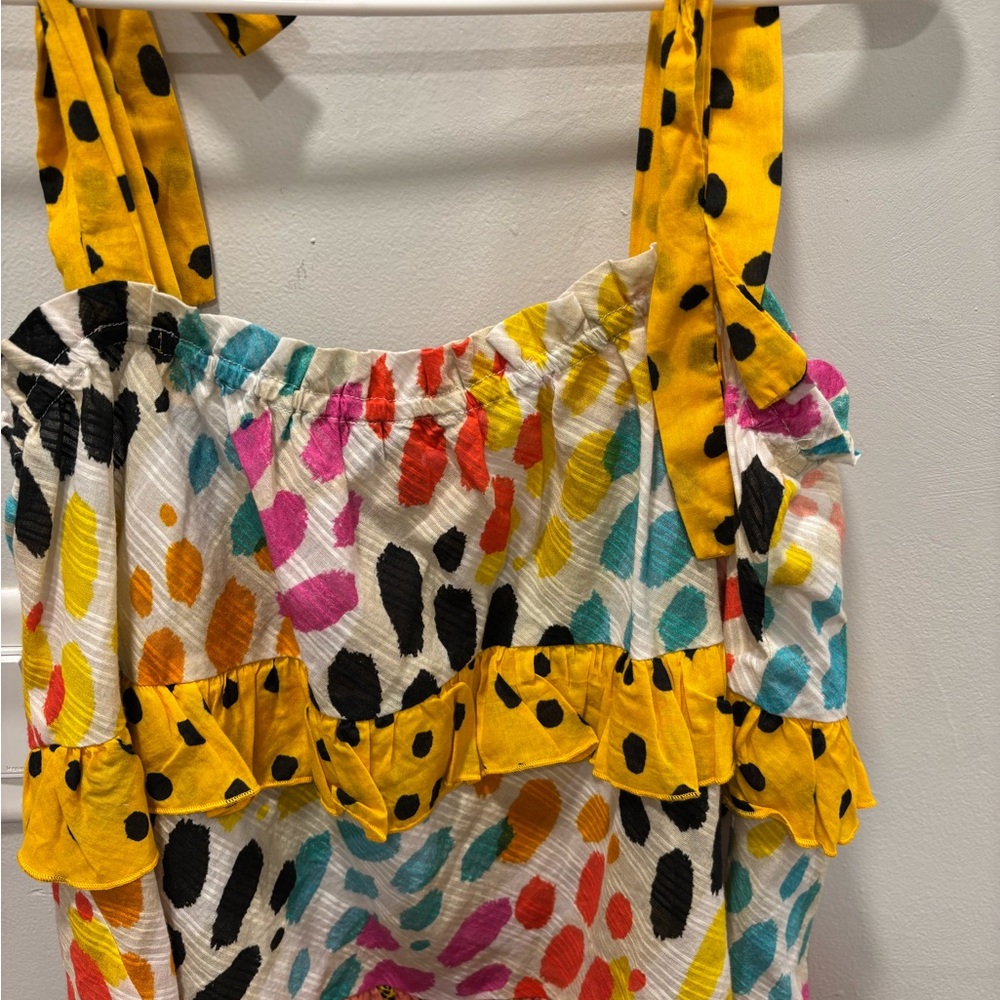 Vibrant Multicolor Ruffle Top - Picture 5 of 9
